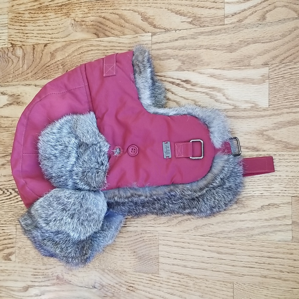 (S/M) frr Canada Rabbit Fur Hat Cozy Outdoor Snow Gorpcore Insulated Classic